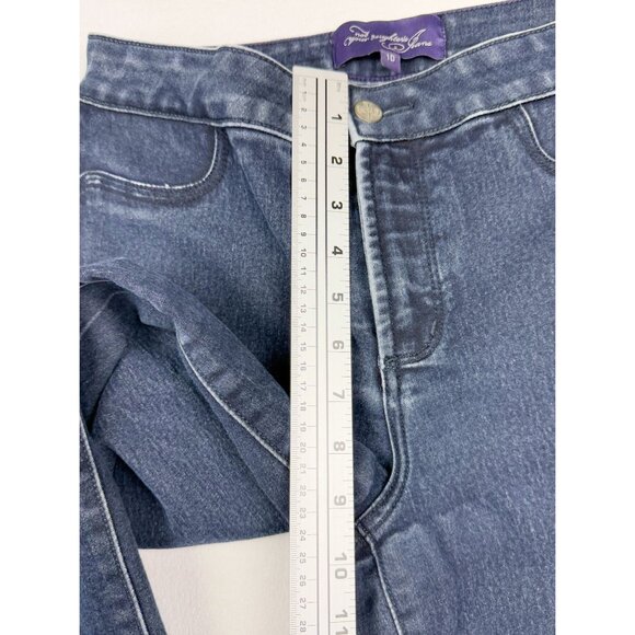 NOT YOUR DAUGHTERS Lift Tuck Technology Jean Size 10 Womens Blue Denim, USA Made - Picture 7 of 10